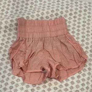 Free People High Waist Coral Shorts